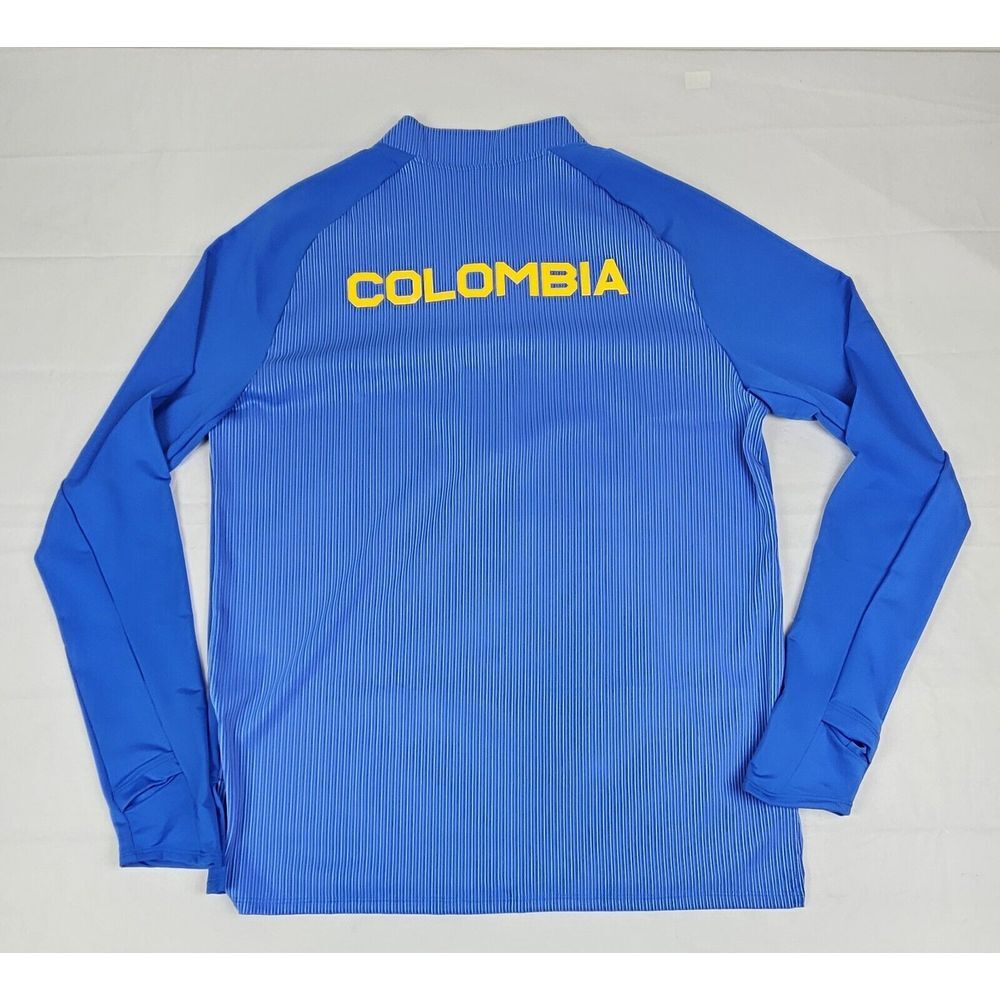 Nike Columbia Pullover Mens‎ Large. Pro Elite Qt. Zip Blue Track Jacket. NEW